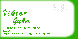 viktor guba business card